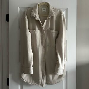 Abercrombie & Fitch Women's Cream Shacket